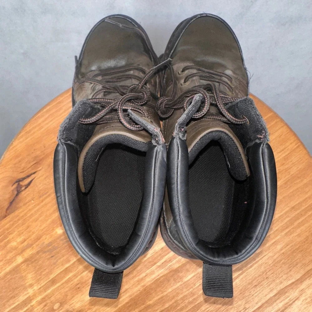 Nevados Work Steel Toe Boots Mens 10.5 Brown Black WKA42M0018 Good Condition